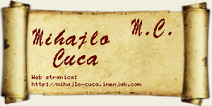 Mihajlo Čuča vizit kartica